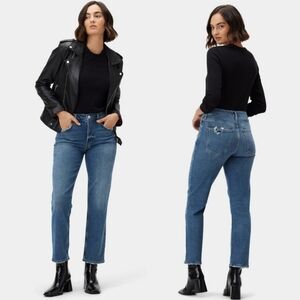 Agolde Kye Mid-rose Crop in Notion Jean